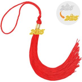 Black with White 2025 Tassel with 2025 Graduation Tassel for Graduation Cap 2025 Tassel Charms for Graduation Cap