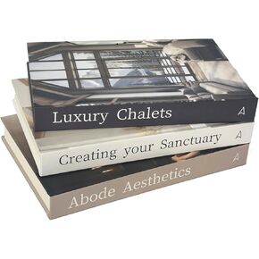 Decorative Book Set of 3 for Home Decor | Hardcovered Book Set for Home Decor | Coffee Table Book Décor | Fake Books for Decoration | Faux Books for Decoration | Living Room Decor | Table Decor
