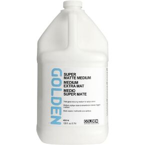 Super Matte Medium by Golden ، 128 FL. أوز. إبريق ، متوسطة أكريليك احترافية ، شبه مفتوحة