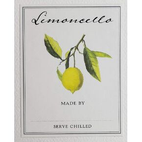 Limoncello Labels - حزمة 18. الحجم: 2 1/8 "× 2 3/4"