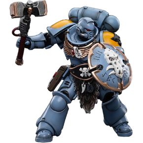 Joytoy 1/18 Action Figure Warhammer 40،000 Space Wolves Claw Pack Sigyrr Stoneshield 4.6inch Action Acture Actures Kits in Saudi Arabia