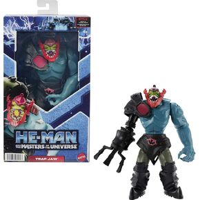 أسياد الكون He-Man و Trap Jaw الشكل الكبير مع الملحقات المستوحاة من سلسلة Motu Netflix الرسوم المتحركة ، 8.5 بوصة لعبة القابلة للتحصيل للأطفال الذين تتراوح أعمارهم بين 4 سنوات وأكبر