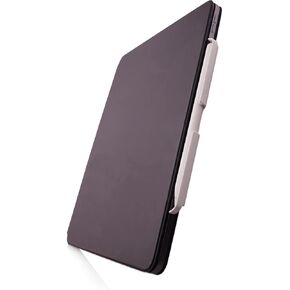 حامل القلم الرصاص المتوافق مع Apple Pencil 2nd Gen ، المصنوع يدويًا مع الجلد ، لاستخدامه في لوحة المفاتيح السحرية ، ورقة لوحة المفاتيح الذكية ، الورقة الذكية. (أبيض)