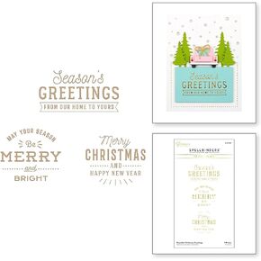 Spellbinders Essential Christmas Glimmer Plate, Metal