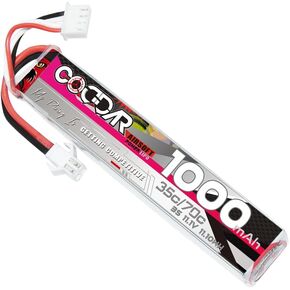 11.1V 3S نوع عصا بطارية Lipo - 1400mAh 35C ناتج مرتفع لألعاب RC (موصل المكونات SM)