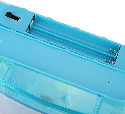 Mini Fish Box, Plastic Aquarium Isolation Box Acrylic Breeding Hatchery Small Fishes Incubator Mini Fish with Three Divisions and LED Light(Purple) in Kuwait