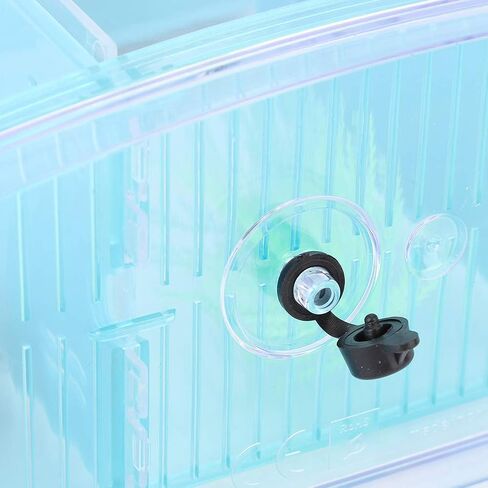 Mini Fish Box, Plastic Aquarium Isolation Box Acrylic Breeding Hatchery Small Fishes Incubator Mini Fish with Three Divisions and LED Light(Purple) in Kuwait