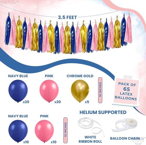 Katchon ، Glitter Pink أو Blue We Love You Lanner - 10 أقدام ، لا DIY | صبي أو فتاة الجنس تكشف لافتة مع مروحة الورق مرواة ، والكشف عن جنس الطفل ديكورات | يكشف النوع الاجتماعي الوردي والأزرق عن الزخارف in Saudi Arabia