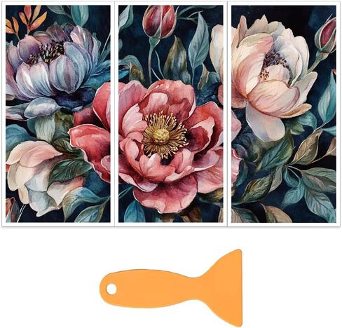 OLYCRAFT 3PCS/مجموعة قوس قزح فرك على نقل الأثاث والحرف 12x6 بوصة الأثاث شارات ديكور نقل قوس قزح ملصقات مع 1PC مكشفية لخردة الخشب DIY ديكور المنزل in Saudi Arabia
