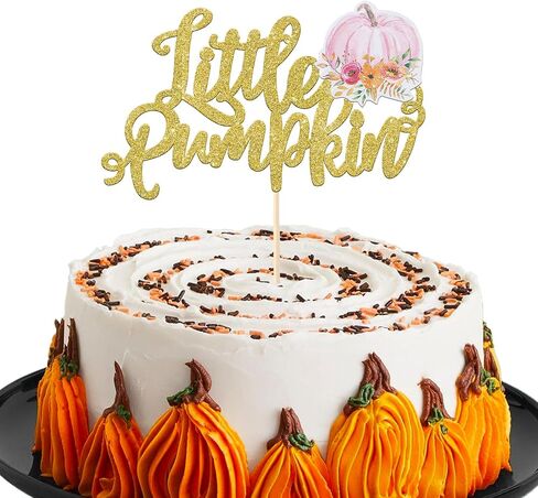 RSSTARXI 24 Pack Oh Baby Pumpkin Cupcake Toppers Glitter Fall Feat Feet Cupcake يختار ديكورات كعكة استحمام الطفل للحصاد in Kuwait