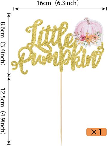 RSSTARXI 24 Pack Oh Baby Pumpkin Cupcake Toppers Glitter Fall Feat Feet Cupcake يختار ديكورات كعكة استحمام الطفل للحصاد in Kuwait