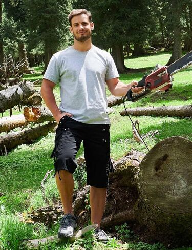 BEST SOUTH Men's Long Shorts Below Knee 13 Inches Relaxed Fit Casual Capri 3/4 Pants 8 Pockets in Kuwait