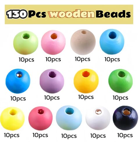 Decor for Pens 10pcs Full Pearl Beads Chunky Glitter Beads for Beaded Pens Bulk Jewelry Keychains Making in Saudi Arabia