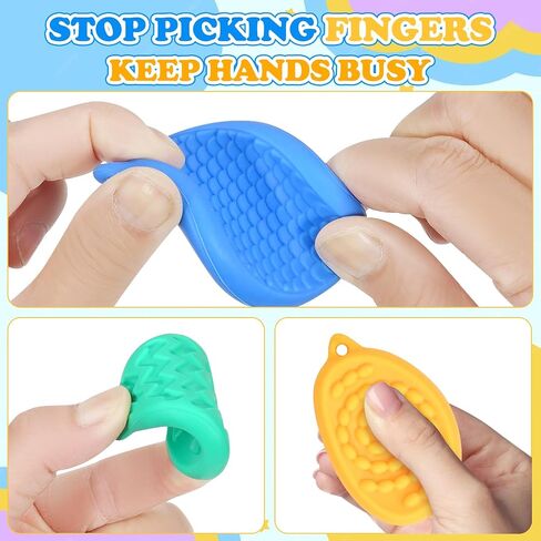 Fidget Toys Sensory Stone, 6 Pack Worry Stones Textured Anxiety Relief Items for Kids & Adults Autism ADHD Tools for Kids Teen Gifts Easter Basket Stuffers Small Prizes Fidget Toys for Classroom in Saudi Arabia