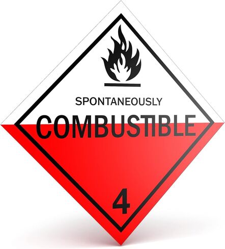 نقطة. الملصقات - من الدرجة 4 من الخطر من الفئة 4 ملصقات مربعة قابلة للاحتراق تلقائيًا 4 "× 4" - 500 ملصقات لاصقة لكل لفة ، مصنوعة في الولايات المتحدة الأمريكية بواسطة Kenco (1) in Saudi Arabia