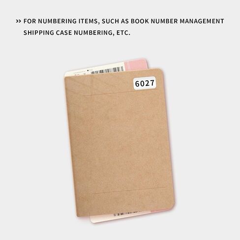 PENCK 7001 to 8000 Number Label Stickers Black Inventory Numbering Small Consecutive Number Sticker for Office Warehouse Classification Storage in Saudi Arabia