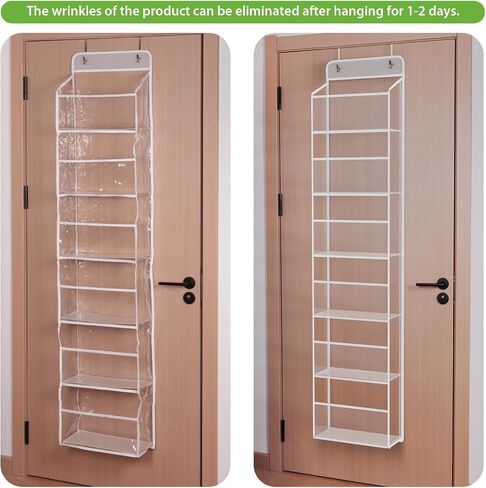 KEEGH Over Door Hanging Yarn Storage Organizer, Knitting and Crochet Storage Organizer with 5 Layer Clear Compartments, Hanging Yarn Ball Storage for Crochet Hooks, Knitting Needles, Yarn Balls in Saudi Arabia