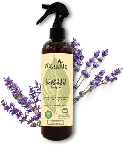 Detangle Pet Spray for Dogs, Cats, Puppies and Kittens 16 oz. | Leave-in Conditioner | Dog and Cat Detangling & Dematting Spray | Tangle Remover | Paraben-Free | Made in The USA in Kuwait