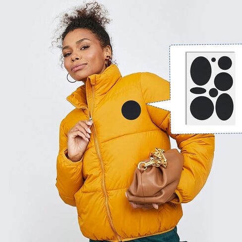 16PCS Down Jacket Repair Patch, Self Adhesive Puffer Jacket Repair Kit, Navy Nylon Fabric Repair Tape for Coats, Tents, Sleeping Bags in Saudi Arabia