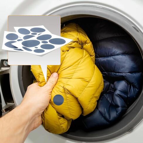 16PCS Down Jacket Repair Patch, Self Adhesive Puffer Jacket Repair Kit, Navy Nylon Fabric Repair Tape for Coats, Tents, Sleeping Bags in Kuwait