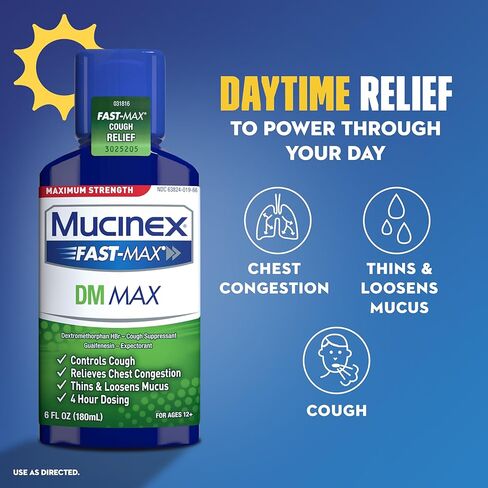 Mucinex Nightshift Cold & Flu Liquid That Relieves Fever/Sneezing/Sore Throat/Runny Nose and Cough, 6 Fl Oz (Pack of 1) in Saudi Arabia