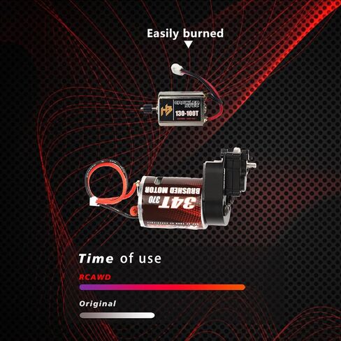 RCAWD 260 ٪ More Power Motor 370 34T CR18P STRIMSIMNIS TRASEBOX مجموعة HOBBYPLUS 1/18 CR18P EVO ROCK Trail Hunter Series Part Red in Saudi Arabia