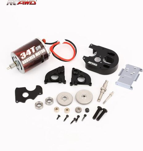 RCAWD 260 ٪ More Power Motor 370 34T CR18P STRIMSIMNIS TRASEBOX مجموعة HOBBYPLUS 1/18 CR18P EVO ROCK Trail Hunter Series Part Red in Saudi Arabia