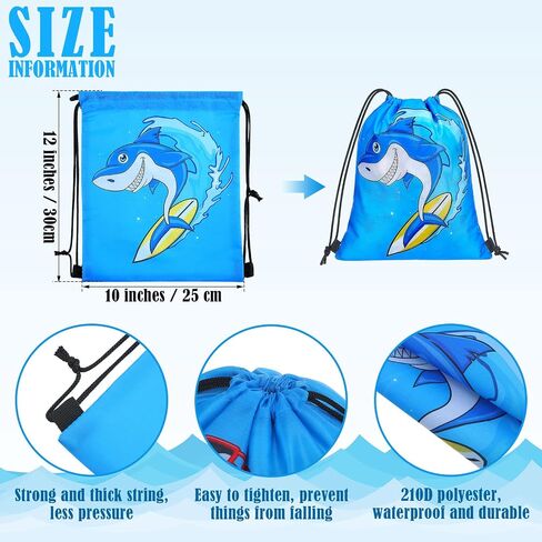 12 Pcs Kids Summer Party Favors Drawstring Treat Gift Candy Bags for Beach Party in Saudi Arabia