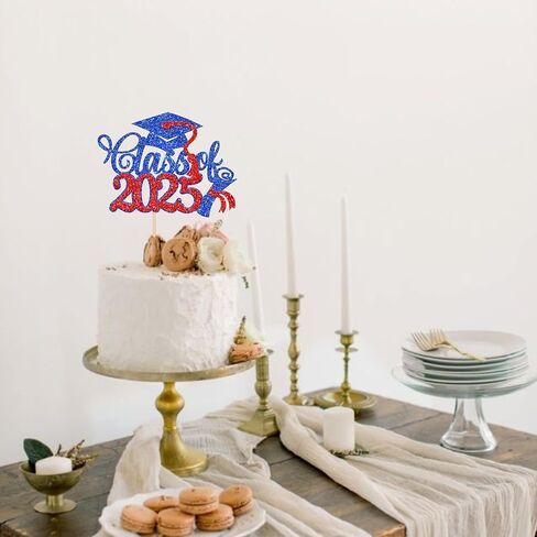 RSSTARXI 1 فئة حزمة 2025 CAKE TOPPER فئة 2025 التخرج كب كيك اختيار تهانينا دبلوم دبلوم الديكور لكلية المدرسة الثانوية سعيد 2025 لحزب التخرج لوازم الأزرق in Saudi Arabia