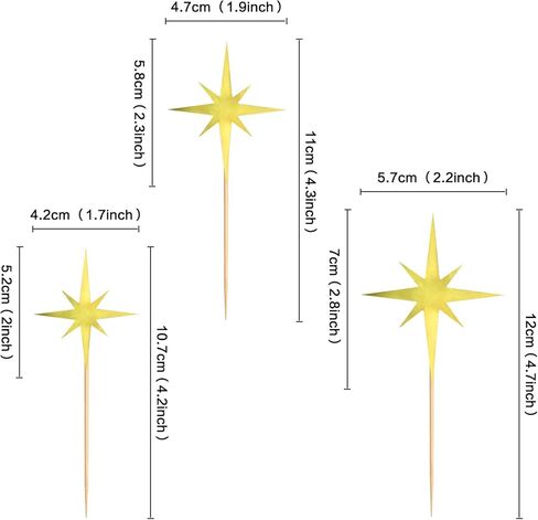 30PCS Star Cupcake Toppers Little Star Twinkle Cupcake Picks Engagement Bridal Baby Shower Wedding Birthday Party Cake Decorations Supplies Blue in Kuwait