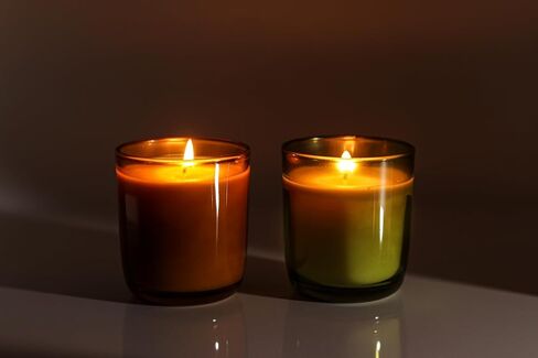 Aroparc Candle Jars for Candle Making 10oz U Shape Base Tumbler Jars for Candle DIY, Bulk Candle Jars 12 Jars+12 Metal Lids - Green in Kuwait