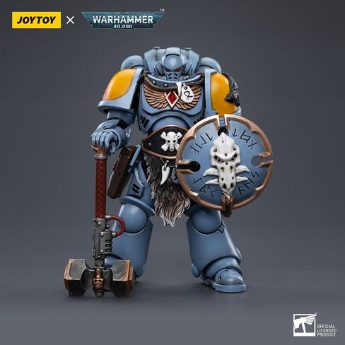 Joytoy 1/18 Action Figure Warhammer 40،000 Space Wolves Claw Pack Sigyrr Stoneshield 4.6inch Action Acture Actures Kits in Saudi Arabia