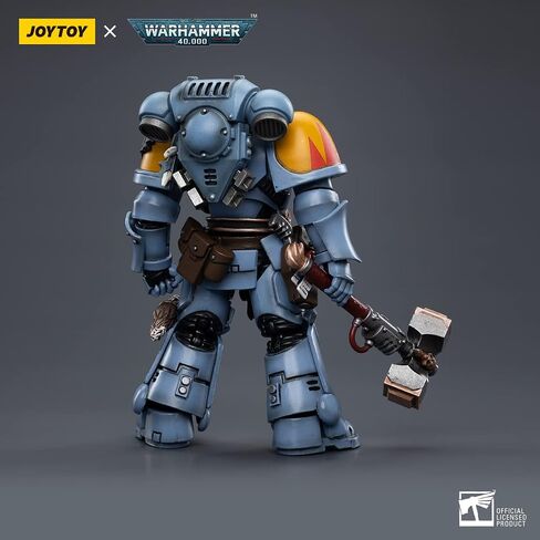 Joytoy 1/18 Action Figure Warhammer 40،000 Space Wolves Claw Pack Sigyrr Stoneshield 4.6inch Action Acture Actures Kits in Saudi Arabia