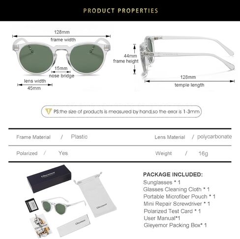 Gleyemor Kids Polarized Cute Round Sunglasses for Kids Girls Boys Age 3-8 in Kuwait