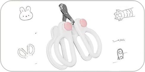 Safe and Precise Cat Nail Clippers with Special Hole Design - Protect Your Furry Friend's Nails,3.5 Inches, Yellow Handles, Non-Stick Blades in Saudi Arabia
