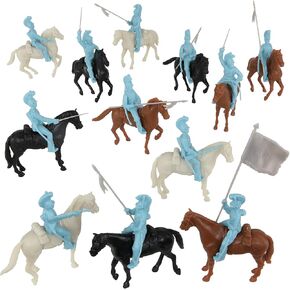 BMC CTS Alamo Mexican Cavalry Heavy - 33pc Powder Blue Plastic Vileder