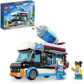 Lego City 60384 Penguin Frozen Drink Cars ، Blocks Toy ، الحاضر ، صنع المدينة ، المركبات ، الغراء ، الأولاد ، الفتيات ، الأعمار 5 وما فوق
