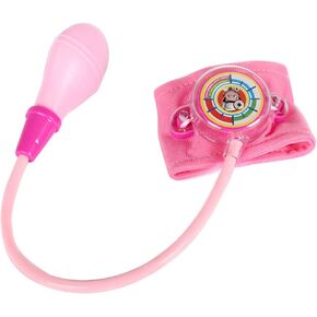 Children Simulation Family Doctor Toy Small Nurse Mini Blood Pressure Meter Medical Role Play Simulation Stethoscope Medical Educational Learning Toy for Kid Gift, Blue