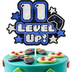 Game Cake Topper 13th من المستوى الثالث عشر ، وحدة التحكم في لعبة عيد ميلاد سعيد ، الديكور غير المقفلة ، حفلة عيد ميلاد اللاعب للصبي والفتاة ، حفلة موضوع اللعبة ، ديكور حفل الذكرى ، هدية عيد ميلاد ل. ليانغز