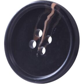 80Pcs Large Black Buttons for Sewing Resin 3/4 inch Buttons for Crafts Black Coat Buttons Coraline 4 Holes Round Big Buttons for Sewing, DIY and Decoration Shirt Buttons 20mm Black 3/4 inch Buttons in Saudi Arabia