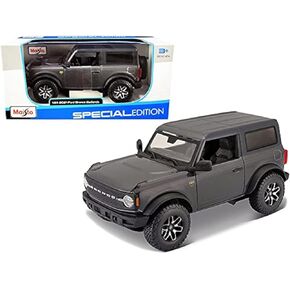 2021 Ford Bronco ، Badlands Gray - Maisto 31530gy - 1/24 Scale Diecast Model Toy Car