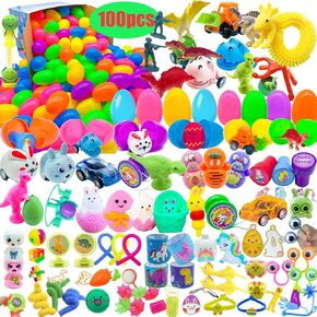 200 PCS Prectiped Easter Eggs مليئة بالألعاب الجديدة ، وبيض عيد الفصح الزاهية الملونة لأحشاد سلة عيد الفصح ، وفضل حفلات عيد الفصح ، وصيد بيض عيد الفصح ...