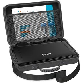 Hard Travel Case for Epson Workforce WF-100 / WF-110 Wireless Mobile Printer, Printer Storage Bag Organizer (Case Only)