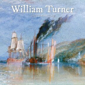 Red Robin 2025 William Turner Monthly Wall Calendar | 12" x 24" Open | Premium Thick & Sturdy Paper | Hangable 12 Month Calendar | Plastic Free | 4 Month Transition Page for 2024