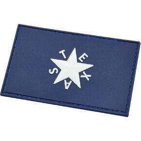 Texas de Zavala Flag TX Lone Star PVC Patch متوافقة مع بقع الفيلكرو للقبعات ، والبقع التكتيكية ، والملحقات العسكرية ، وبقع الظهر ، والبقع للحقائب الظهر