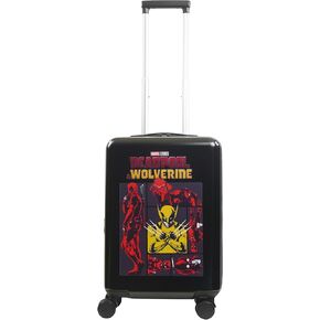 FUL Marvel Studios Deadpool & Wolverine 22.5 Inch Carry-On Luggage, Hardshell Rolling Suitcase with Spinner Wheels, Black