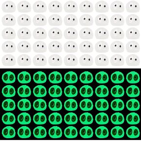 Kimober 100pcs توهج صغير في الجان المظلم ، راتنجات صغيرة مضيئة شخصيات صغيرة مصغرة للحديقة الطحلب