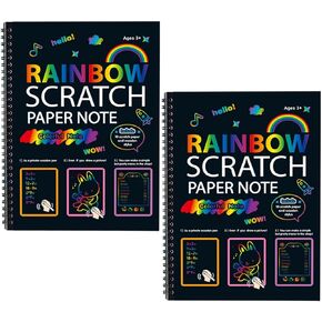 Mintique Rainbow Scratch Notebook كتب خدش كتب قوس قزح خدش 2x