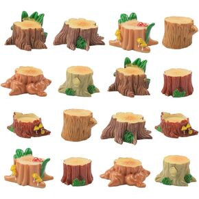 COMIMARK 16 PC MINIATURE Simulation Tree Tree الحلي - مثالية للنحت الفني المنزلي ، Terrariums ، المناظر الطبيعية والدمى الزخارف!