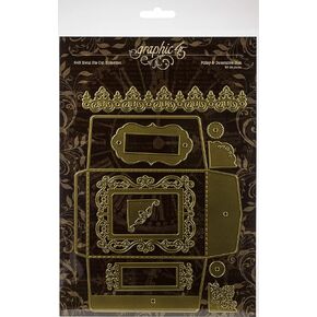 GRAPHIC 45 Staples Dies-Policy & Decorative, One Size, Assorted